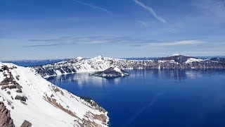 Skiing at Crater Lake - spring skiing ep7