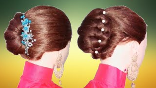 Easy french braided  bun | prom party hairstyle | jura  hairstyle | French bun | easy hairstyle |