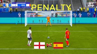 SPAIN vs ENGLAND - PENALTY SHOOTOUT | FINAL EURO 2024 | FC 24 GAMEPLAY PC