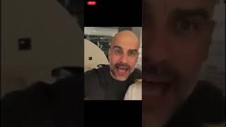 Pep Guardiola - having a good time celebrating