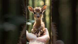 🌼 Meet the Tiny Fawn – Pure Adorable Grace! 🦌💖