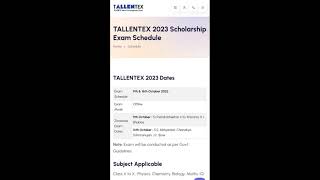 TALLENTEX 2022-23 Dates Announced!!! | ALLEN | India's Biggest Scholarship Examination