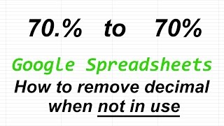 How to hide a decimal point on Google Spreadsheets when it's not in use