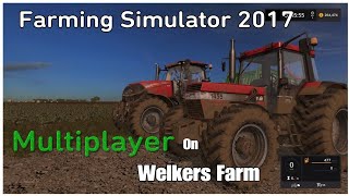 (PS4) FS17 on Welkers Farm (First time online multiplayer) Farming Simulator 2017