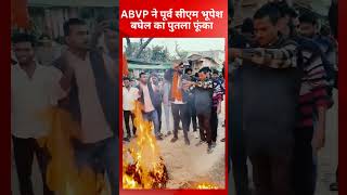 पूर्व सीएम भूपेश बघेल ने ABVP को बताया लफंगा संगठन, नाराज कार्यकर्ताओं ने फूंका पुतला @tirandaj