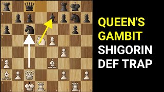 QUEEN SACRIFICE!! QUEEN'S GAMBIT SHIGORIN DEFENSE