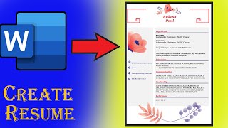 📝How To Create A Professional  Resume || Create A Resume For Freshers ||  No Work Experience