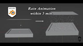 Rain animation in blender-mds design