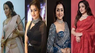 Trisha Krishnan Hot Saree Collection 🤤 | Tamil Actress Trisha Hottest Sarees Vertical Edit