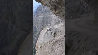 Risky driving on mountain