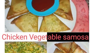 Chicken Vegetable samosa Recipe Very Yummy and Tasty Recipe