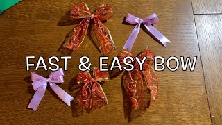 Napravite mašnu u nekoliko sekundi / brzo i lako / How to tie a bow / fast & easy