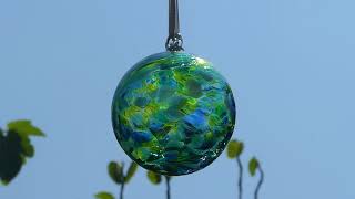 Sienna Glass 8 cm Ball,  blue-green