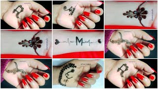 Top 6 most beautiful alphabet tattoo mehndi design।। easy tattoo mehndi design।।simple tattoo mehndi