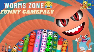 Worms Zone.io🐍🐍 My First Voice Over  Game Play / Samp Wala🐍🐍 game / would hardest Game  #abrogamer