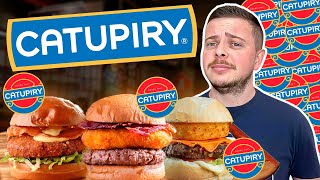 EXPERIMENTANDO HAMBURGUERES COM CATUPIRY EMPANADO