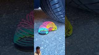 Car Vs Balls #satisfying #crushing #relaxing #carcrushing #crushintoball #shorts #treding