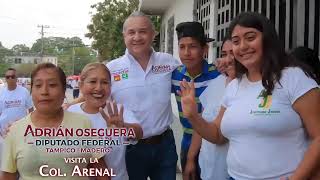 #CiudadMadero Adrián oseguera visita colonia arenal #Morena #4T #AOK #Tampico