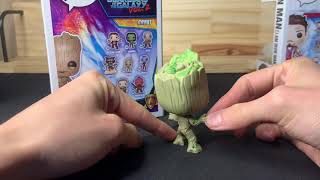 Unboxing review Funko pop Baby Groot #202 Guardiões da galáxia Vol. 2