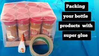 Packing your bottle products without any machine