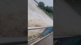 Vijayawada Karakatta Floods water to Krishna barrage || Heavy Rain #ytshorts#shorts#live#trending