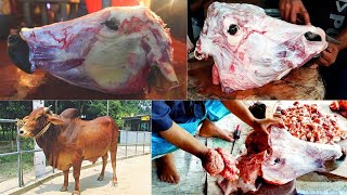 See Full Beef Cutting | Amazing Cow Head Cutting Skills