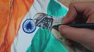 Indepencence day drawing | how to draw independence day drawing step by step | 15 august painting