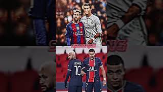 messi ronaldo vs neymar mbappe#dtfootball#shorts....