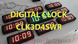 DIGITAL CLOCK - 3 INCH SINGLE SIDE