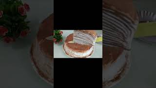 Mille Crepes Cake Milo, cake viral enak lembut#shorts#millecrepes#cake