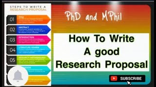 How to write a good RESEARCH PROPOSAL? (URDU/HINDI) | For Master and PhD | Complete Detail