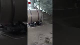 High efficiency three pass rotary sand dryer,  three return cylinder dryer running video