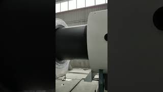 ¢1860 PE sheath jacket pipe extrusion line trial run high speed smooth surface