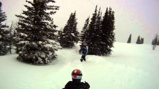 2012 - Ultralight Pow Day - Day 1 of the Megastorm