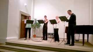 flute quartet Flautus Vocis - Mike Mower, Fictions for Four Flutes