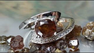 Natural Spessartite Garnet Ring 925 Sterling Silver Code 102