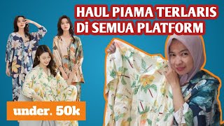 PIAMA BAJU TIDUR - SHOPEE HAUL SET BAJU TIDUR - PIYAMA RAYON SUTRA MURAH DIBAWAH 50.000