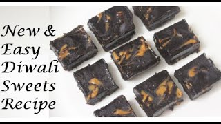 New year party recipes/Chocolate sweets/Chocolate peanut butter sweets/Diwali special recipes/