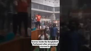 Scenes inside the Bangladesh Parliament after protesters stormed in #bangladesh #shorts #shortsfeed