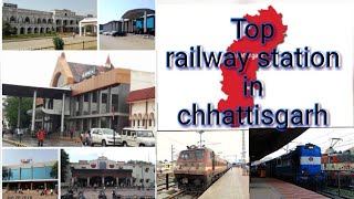 Top railway station in chhattisgarh.  छत्तीसगढ़ के बडे़ रेल्वे स्टेशन