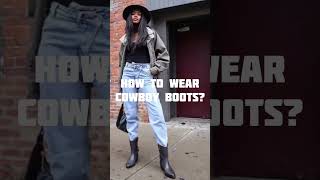 how to wear COWBOY BOOTS at autumn / styling Western boots / #autumnoutfit #autumnstyle #bootshaul