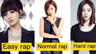 T-ARA(티아라) RAP easy,normal and hard version#tara#티아라#rap