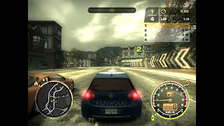 NFSMW | Very close and interesting Circuit race with Volkswagen Golf GTI