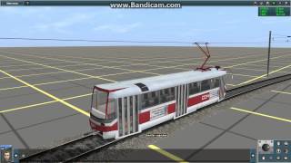 Trainz. Тест виляющей трамвайной КС