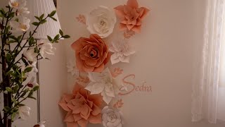 تجهيزات ميلاد سيدرا| تعلمت هواية جديده  Paper Flowers Art | craft