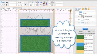 Using StitchArtist - lesson 1