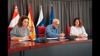 Cabildo, Ayuntamiento de San Sebastián y Visocan firman convenio para construcción de vivienda