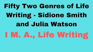 Fifty Two Genres of Life Writing- I M.A., Life Writing - Summary in Tamil