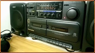 Radio SONY CFS KW75S de 1994 Boombox Review, Vintage. IDES