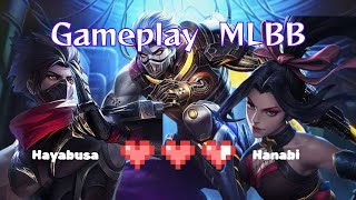 GAMEPLAY MLBB MOBILE LEGEND HAYABUSA HANABI😍